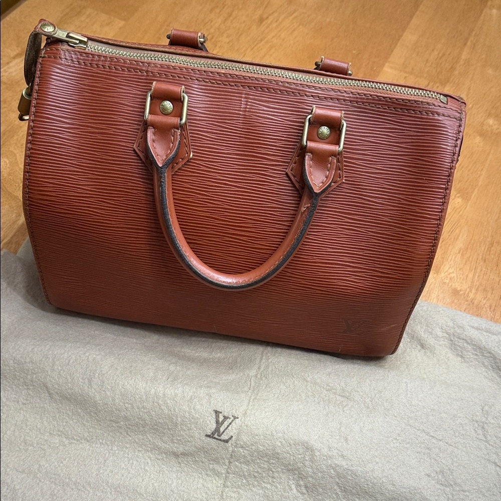 Louis Vuitton Brown Epi Speedy 30